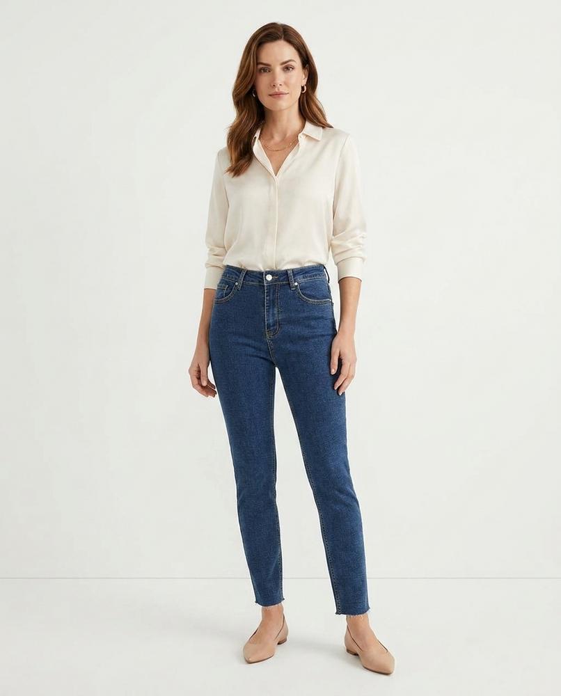 Heidi Outlet - Yomin | Hochgeschnittene Schmale Hose Damen