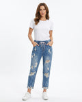 Heidi Outlet - Taken | Zerrissene Elastische Hose Damen