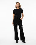 Heidi Outlet - Elmon | Ausgestellte Nietenbesetzte Hose Damen