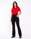 Heidi Outlet - Ketor | Hochtaillierte Ausgestellte Hose Damen