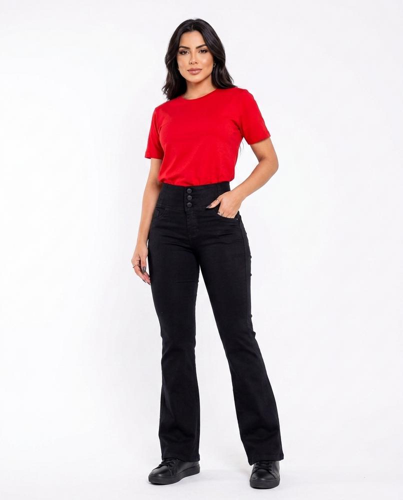 Heidi Outlet - Ketor | Hochtaillierte Ausgestellte Hose Damen