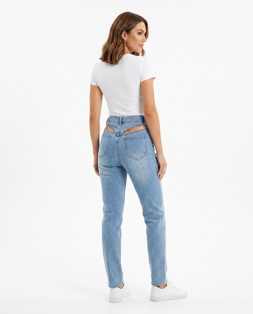 Heidi Outlet - Rizan | Ausgeschnittene Hochtaillierte Hose Damen