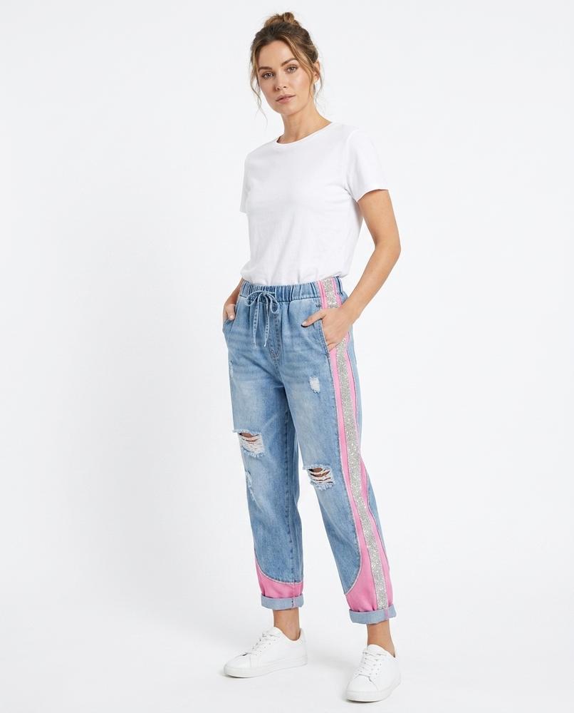 Heidi Outlet - Venal | Lockere Applizierte Hose Damen