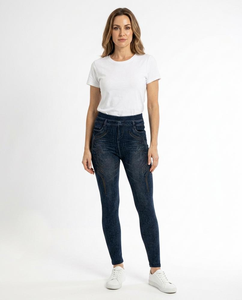 Heidi Outlet - Letir | Verzierte Elastische Hose Damen
