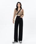 Heidi Outlet - Lymar | Weitgeschnittene Einfarbige Hose Damen