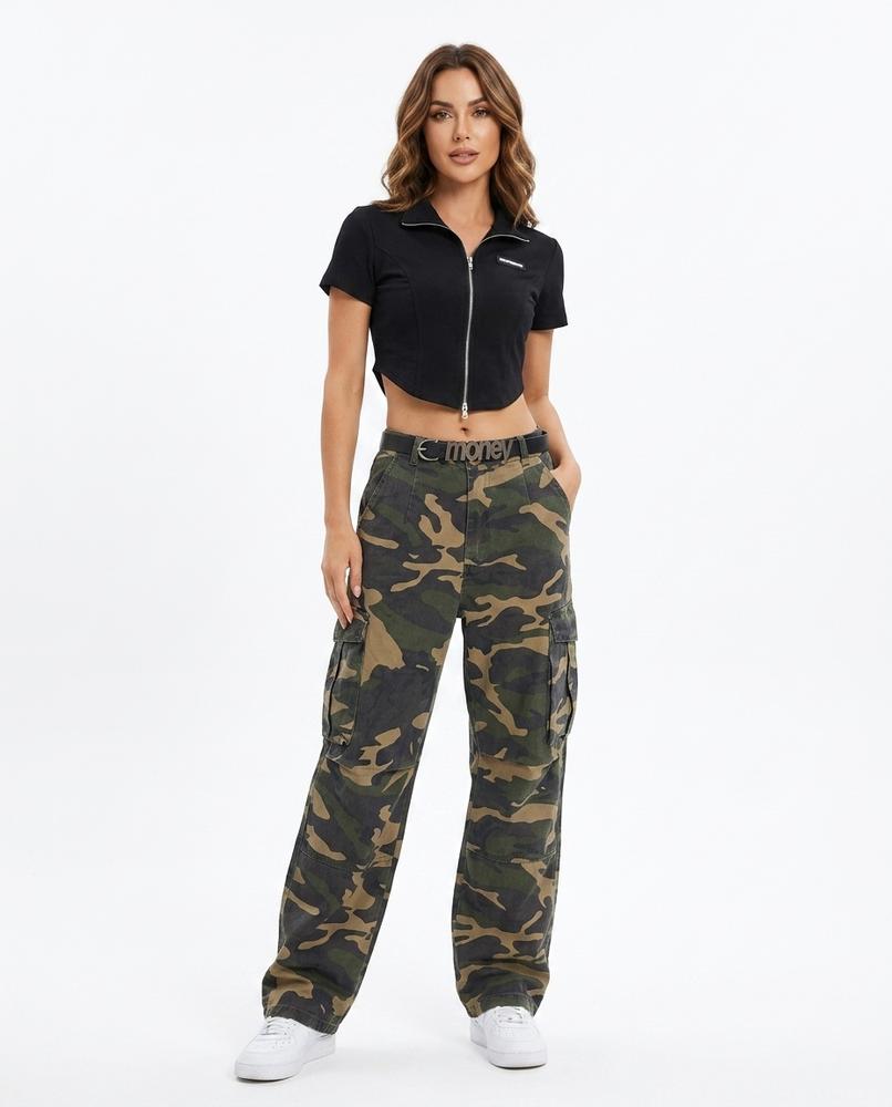 Heidi Outlet - Tisin | Weitgeschnittene Hochsitzende Hose Damen